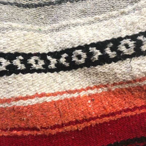 Striped Multicolor Colorful Knit Baja Purse Bag - Picture 10 of 12